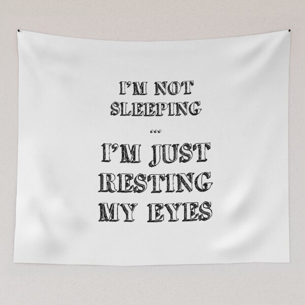 Item preview, humor fatigue sentence message humorous sleep designed and sold by Catcrea.