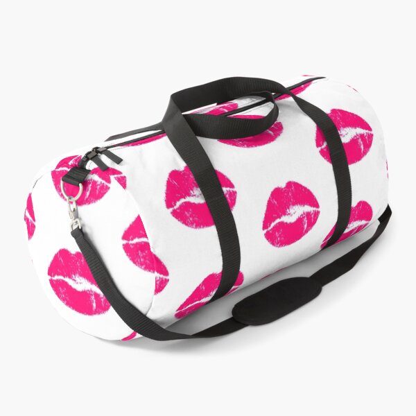 Item preview, Lips kisses pattern Pink lipsticks kiss mouth pattern in love designed and sold by MadandMean.