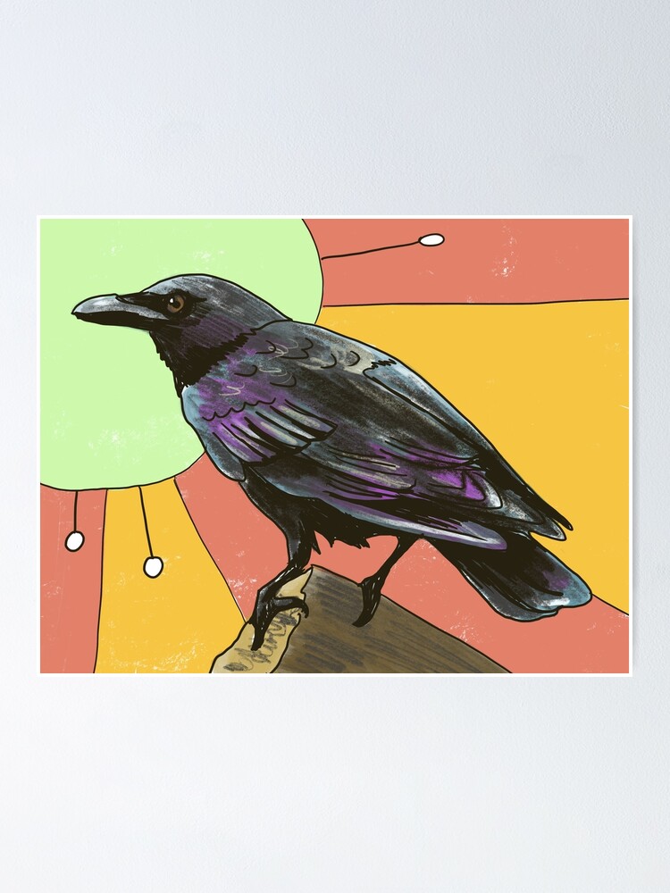 Thumbnail 1 of 3, Poster, Crow designed and sold by shehitsback.