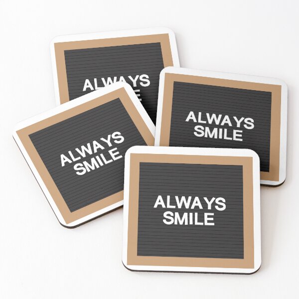Item preview, Always Smile - Letter Board designed and sold by Kaimarbe | Cute Stickers & Apparel.