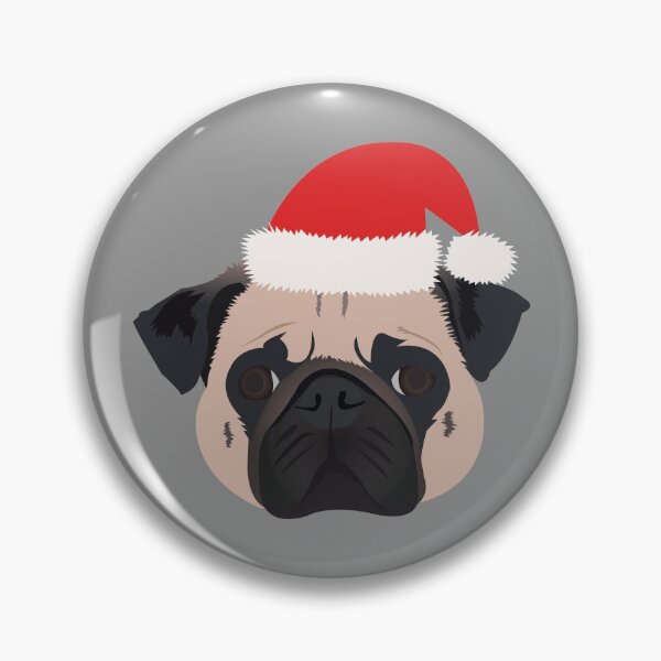 Item preview, Christmas Pug designed and sold by KCPetPortraits.