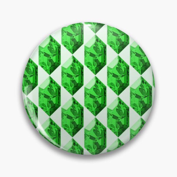 Item preview, Green Rupee Shattered Crystal Pattern designed and sold by gemdesignco.