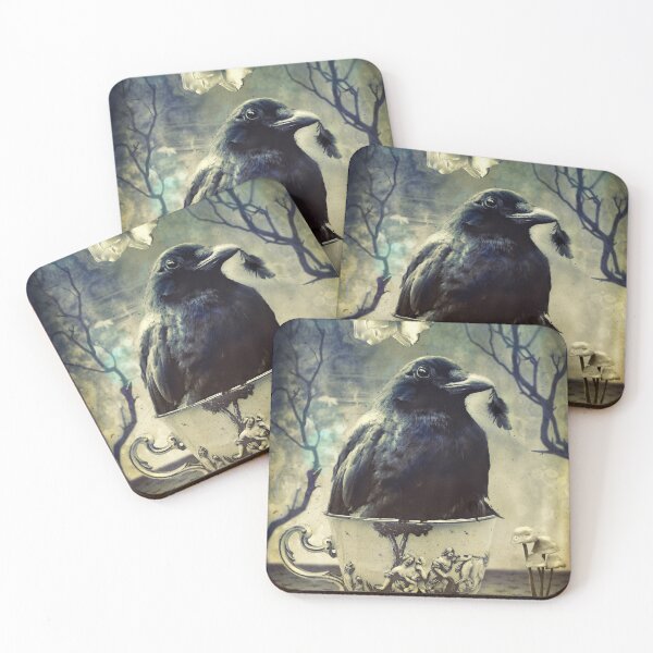 Item preview, Gifts From Time - Raven in Tea Cup designed and sold by HaggisVitae.