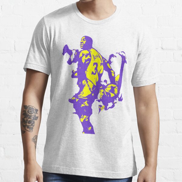 Men's Magic Johnson #32 Los Angeles Lakers Private School Purple