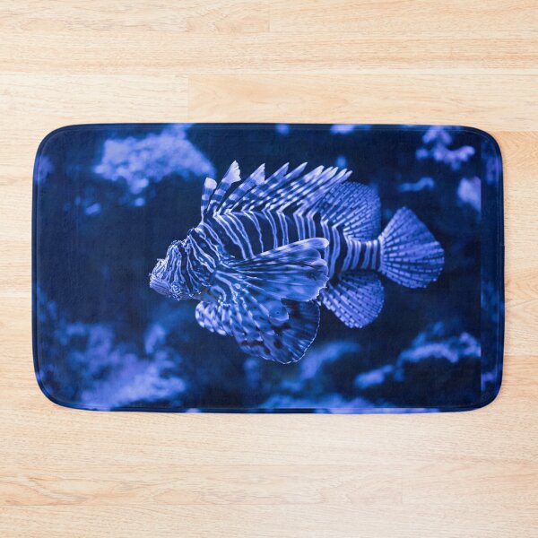 Item preview, Lionfish in blue designed and sold by Zina Stromberg.