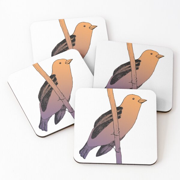 Item preview, Orange to Purple Bird designed and sold by Squeak Studio.