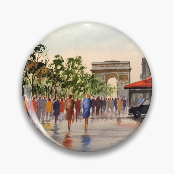 Artikelvorschau, Champs Elysees und Arc De Triomphe entworfen und verkauft von William Holkham.