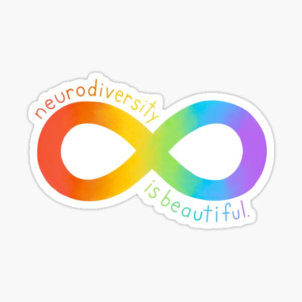 LARGE Headphone Sticker, Rainbow Sticker, Rainbow Infinity Sticker, Autism  Sticker, Autistic Sticker, Neurodivergent Sticker, 