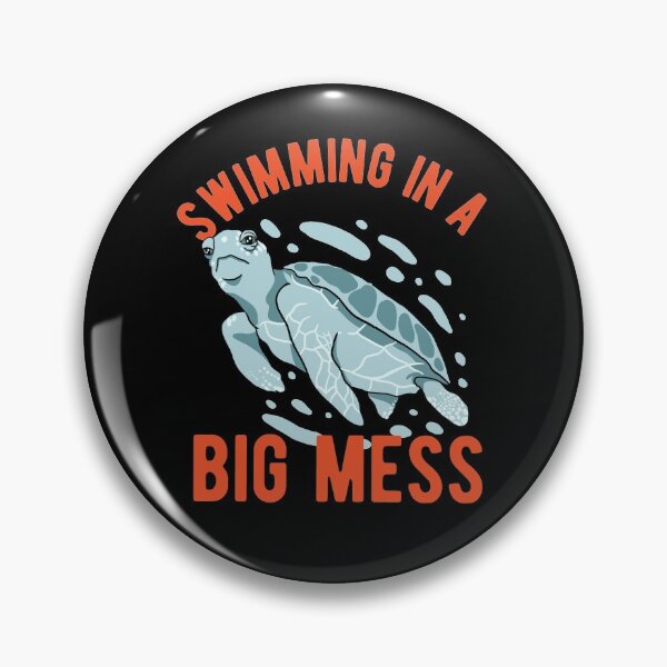 Item preview, Sea Turtle - Swimming In Big Mess designed and sold by CanadianUnicorn.