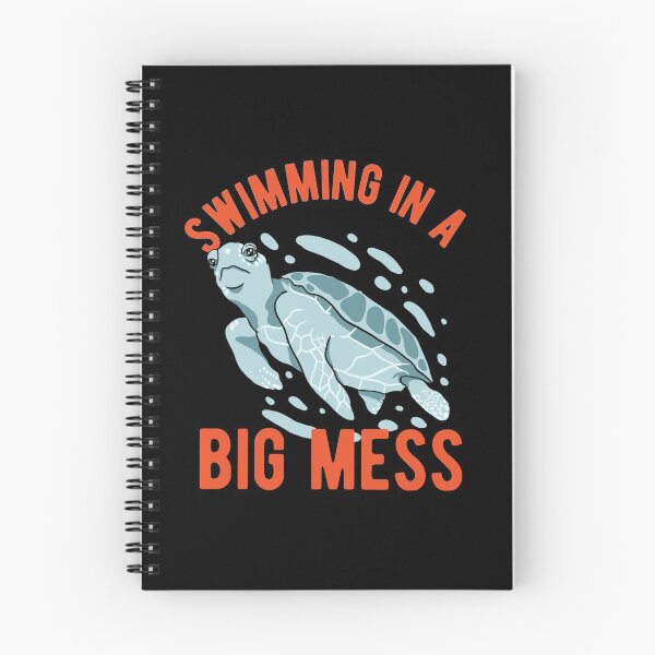 Item preview, Sea Turtle - Swimming In Big Mess designed and sold by CanadianUnicorn.