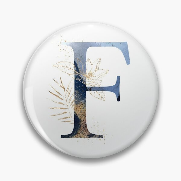 Item preview, Floral Initial Letter F, Monogrammed designed and sold by PinkLotusArt.