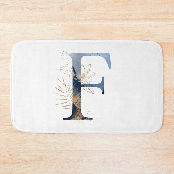 Item preview, Floral Initial Letter F, Monogrammed designed and sold by PinkLotusArt.