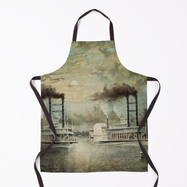 Item preview, Steamboat Race On The Mississippi - Baltic Vs Diana - 1859 designed and sold by warishellstore.