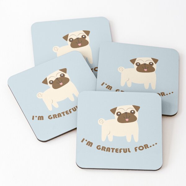 Item preview, Gratitude Reminder Pug designed and sold by wbfm.