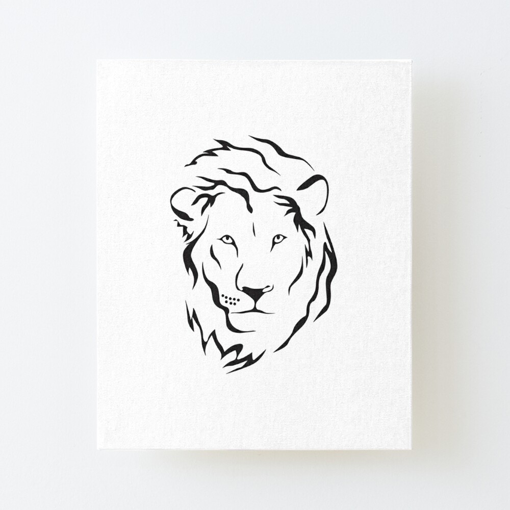 Stock Art Drawing of an African Lion