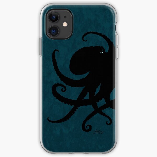 Octopus Silhouette, by Amber Marine © 2015 iPhone Soft Case