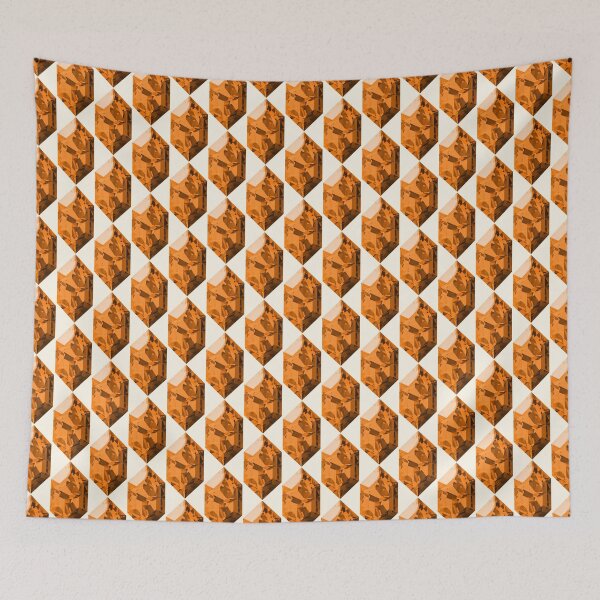 Item preview, Orange Rupee Shattered Crystal Pattern designed and sold by gemdesignco.