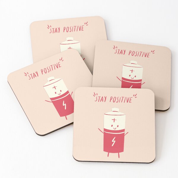 Item preview, Cute Stay Positive Battery designed and sold by wbfm.