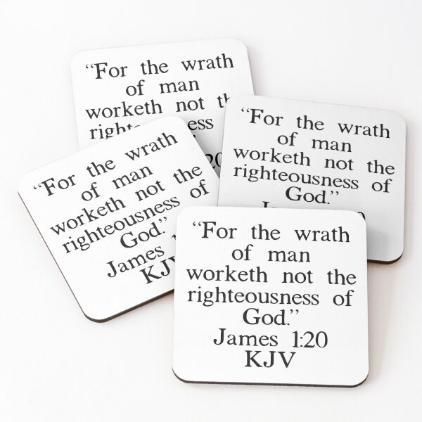 Item preview, James 1:20 KJV designed and sold by IBMClothing.