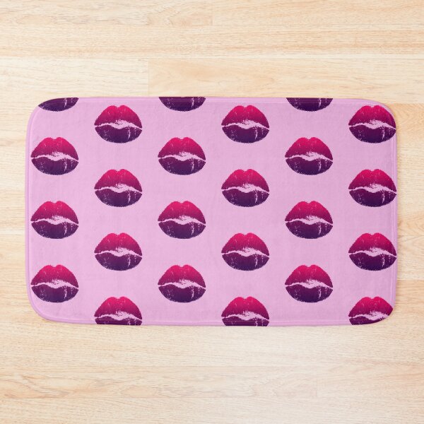 Item preview, Kiss mouth face mask kisses pattern in love sexy mouth pink lips lipstick kiss designed and sold by MadandMean.