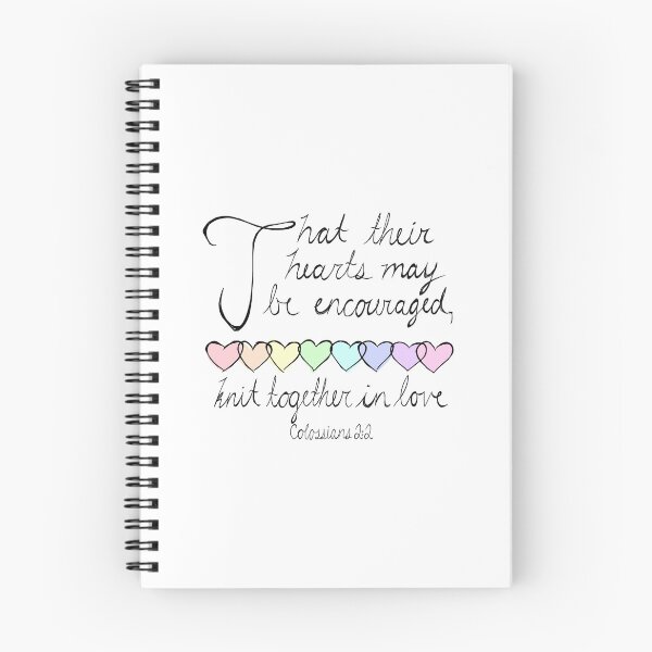 Item preview, Colossians 2:2 hearts knit together in love designed and sold by Mustard-Seeds.