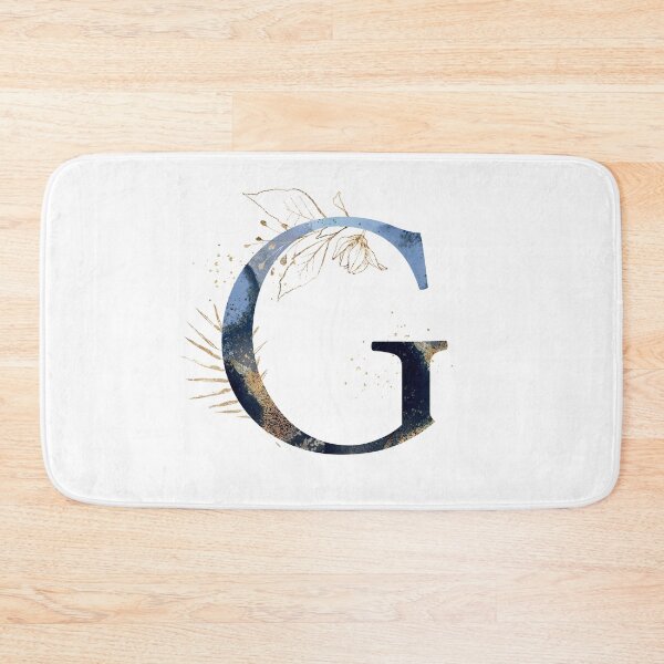 Item preview, Floral Initial Letter G, Monogram Gifts designed and sold by PinkLotusArt.