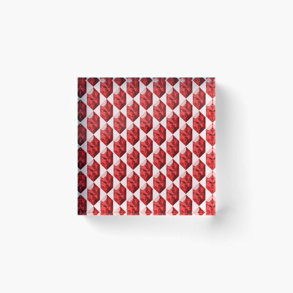 Item preview, Red Rupee Shattered Crystal Pattern designed and sold by gemdesignco.