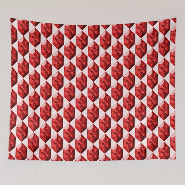 Item preview, Red Rupee Shattered Crystal Pattern designed and sold by gemdesignco.