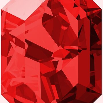 Artwork thumbnail, Red Rupee Shattered Crystal Pattern by gemdesignco