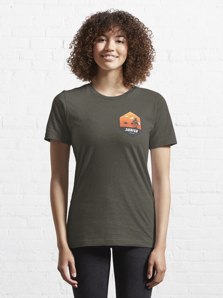 Thumbnail 6 of 7, Essential T-Shirt, Surfers paradise | Surfer shirt 02 designed and sold by ginokelleners.