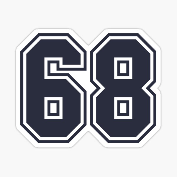 68 Sports Number Sixty-Eight