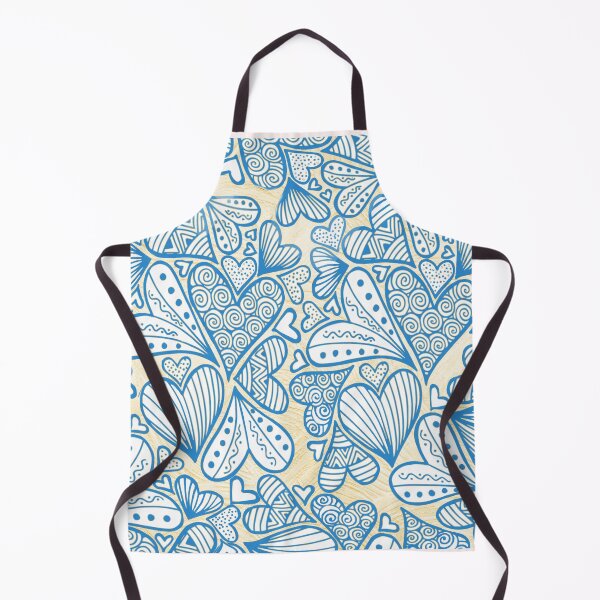 Item preview, Zentangle Inspired Art Heart Blue designed and sold by REApparelCo.