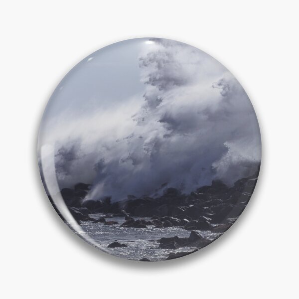 Item preview, Giant Wave Breaking Over a Sea Wall designed and sold by Buckwhite.