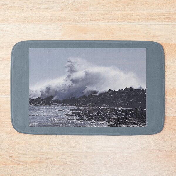 Item preview, Giant Wave Breaking Over a Sea Wall designed and sold by Buckwhite.