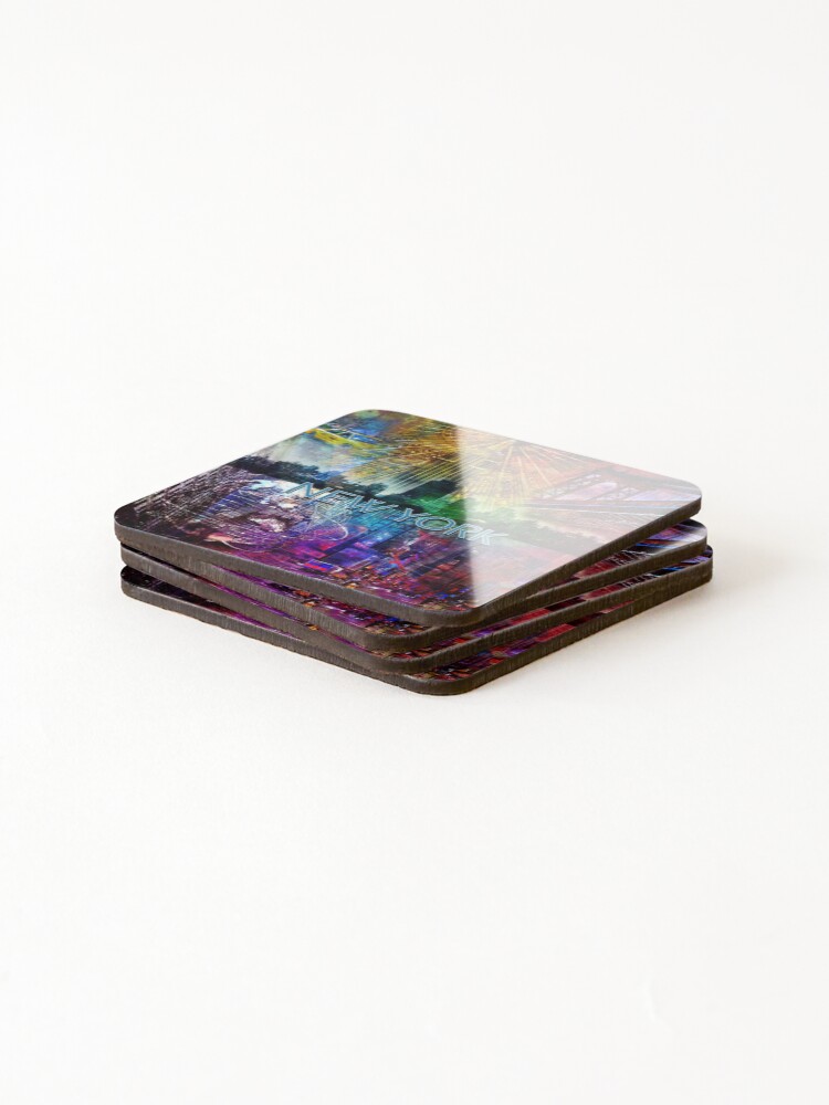 Thumbnail 4 of 5, Coasters (Set of 4), New York designed and sold by RandiGrace.