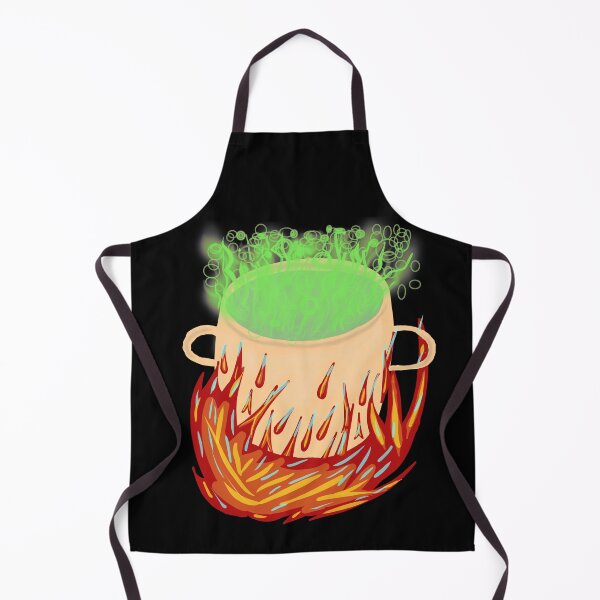 Item preview, Magick smelly cauldron on fire designed and sold by EarthlingHelena.