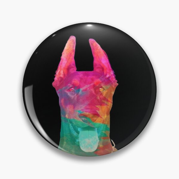 Item preview, doberman dog colorful face  designed and sold by alaechamlal.