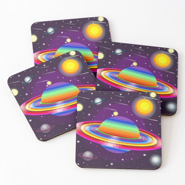 Item preview, Rainbow Planets  designed and sold by Simmikreative.