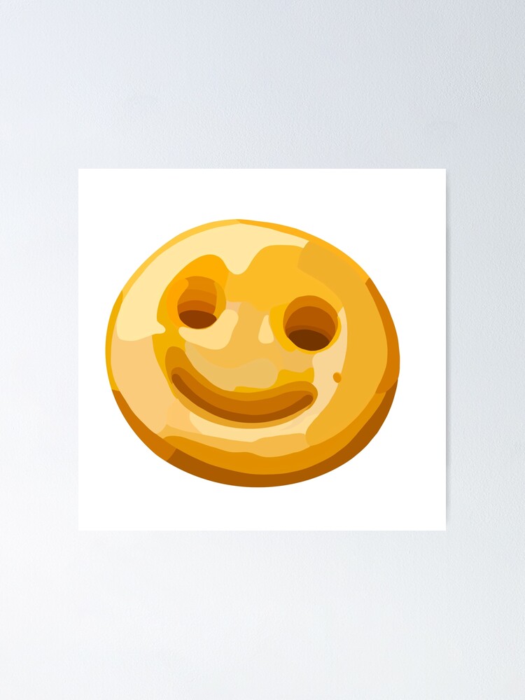 Smiley Face French Fry Poster For Sale By Juliamuscat Redbubble