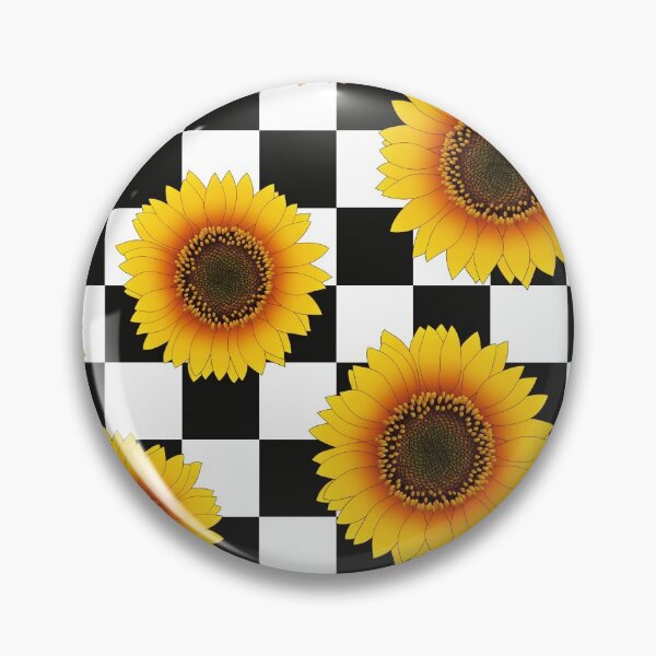 Item preview, Sunflower on Checkerboard  designed and sold by Boutique-Chic.