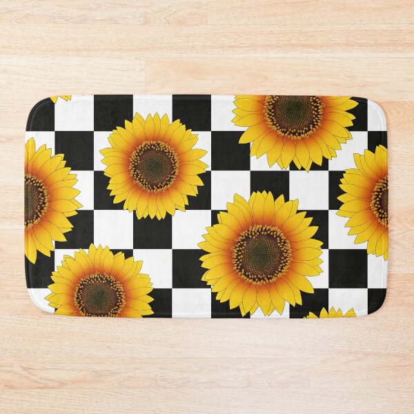 Item preview, Sunflower on Checkerboard  designed and sold by Boutique-Chic.