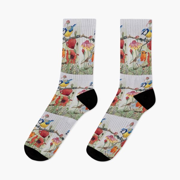 Item preview, Birds and Poppies designed and sold by Hilary  Garnock-Jones.