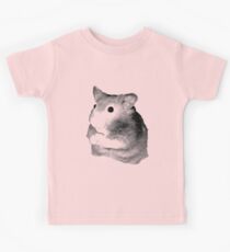 Golden Hamster Digital Image and Engraving Kids Tee