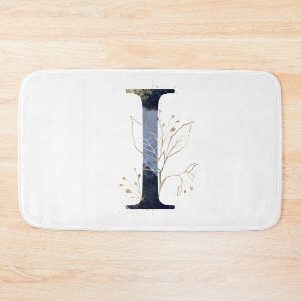Item preview, Floral Initial Letter I, Monogrammed I designed and sold by PinkLotusArt.