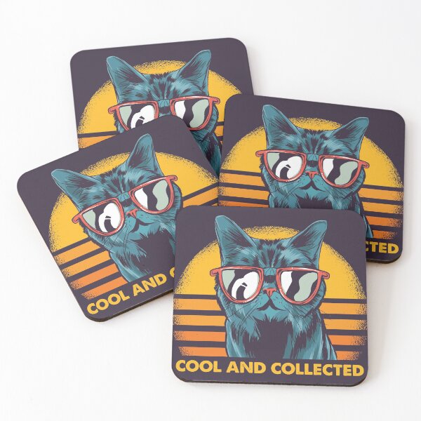 Item preview, Cool and Collected Black Cat designed and sold by CoolSilhouettes.