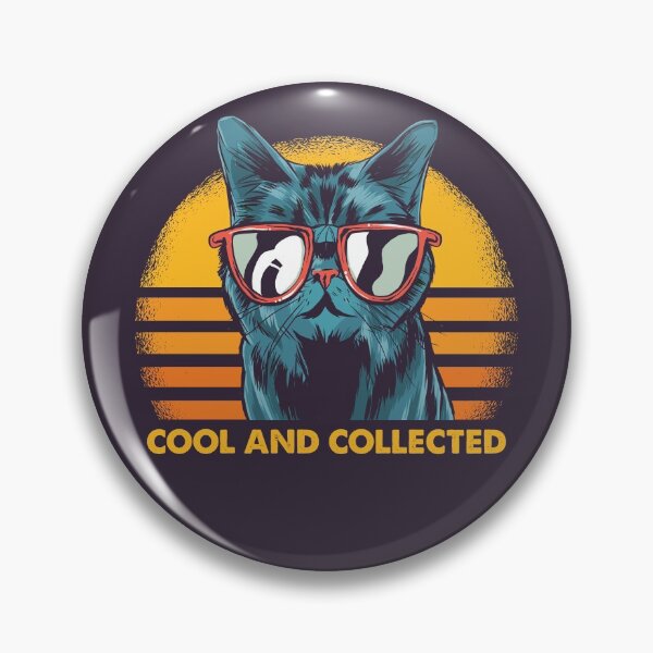 Item preview, Cool and Collected Black Cat designed and sold by CoolSilhouettes.