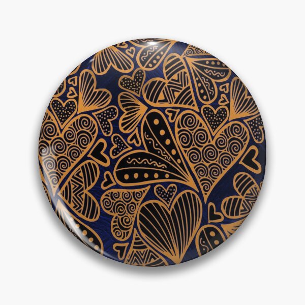 Item preview, Zentangle Inspired Art Heart Orange designed and sold by REApparelCo.