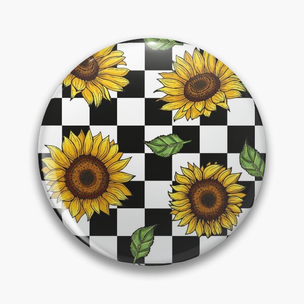 Item preview, Vintage Sunflower on Checkerboard  designed and sold by Boutique-Chic.