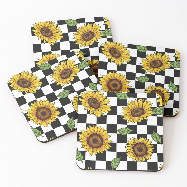 Item preview, Vintage Sunflower on Checkerboard  designed and sold by Boutique-Chic.