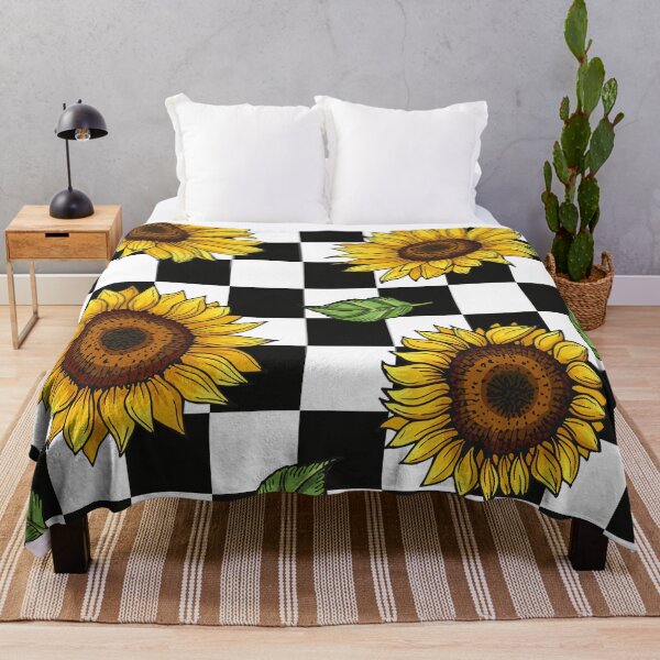 Item preview, Vintage Sunflower on Checkerboard  designed and sold by Boutique-Chic.